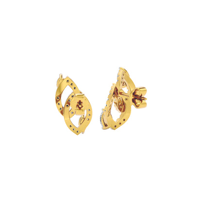 The Union Diamond Earrings 18 KT / Yellow Gold