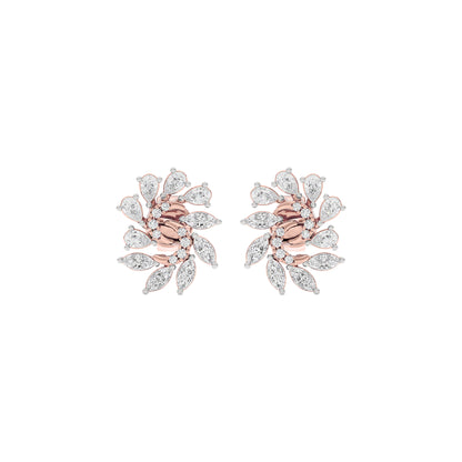 Marquise Bloom Diamond Earrings 18 KT / Rose Gold