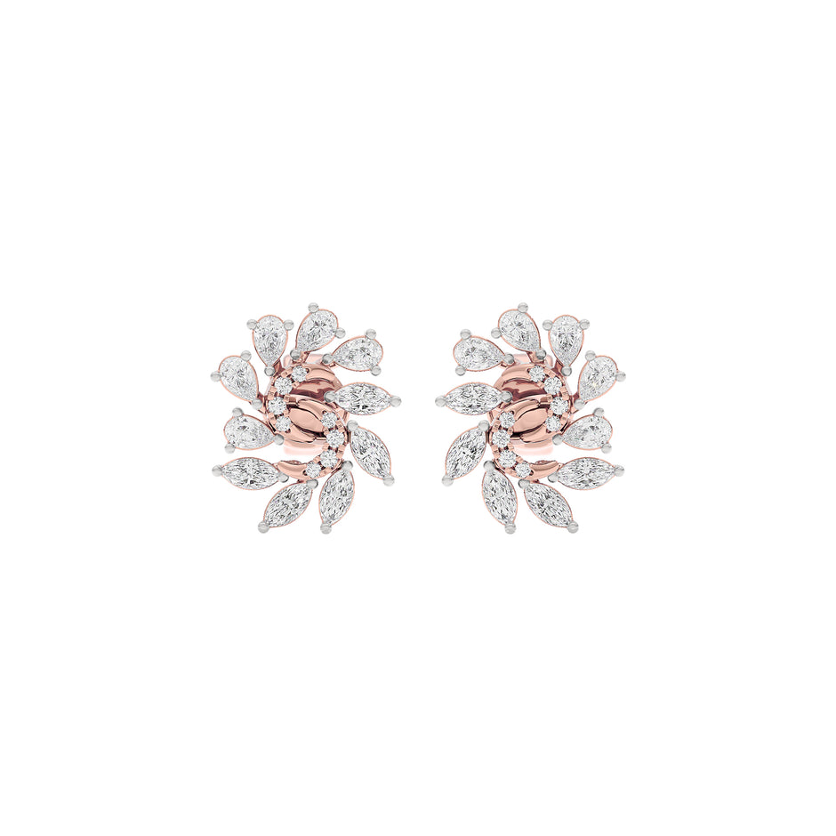 Marquise Bloom Diamond Earrings 18 KT / Rose Gold