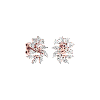 Marquise Bloom Diamond Earrings 18 KT / Rose Gold