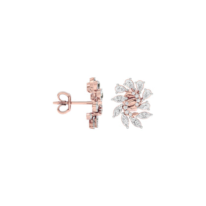 Marquise Bloom Diamond Earrings 18 KT / Rose Gold