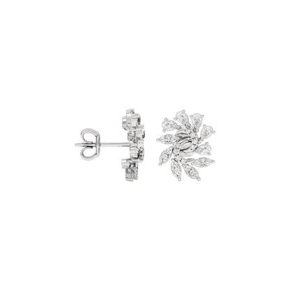 Marquise Bloom Diamond Earrings 18 KT / White Gold