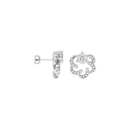 Alayna Diamond Earrings 18 KT / White Gold