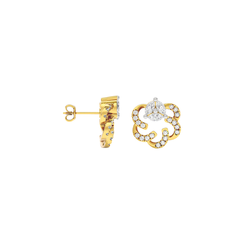 Alayna Diamond Earrings 18 KT / Yellow Gold
