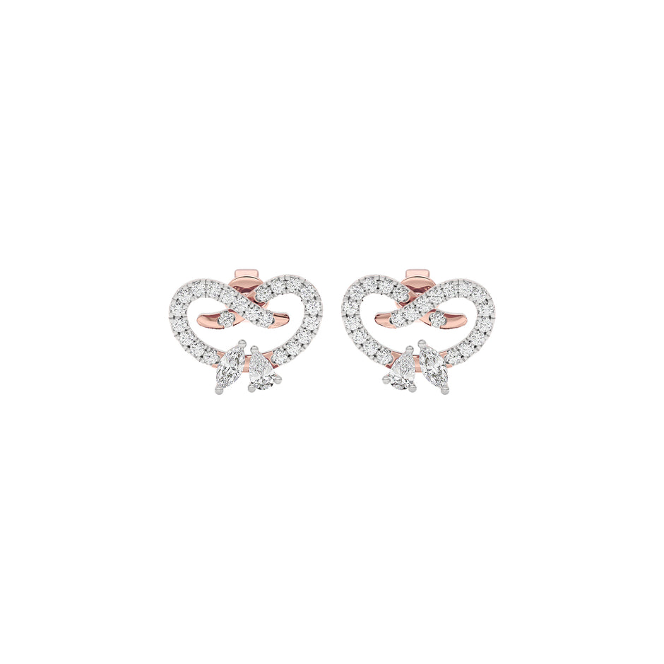 Coraline Diamond Earrings 18 KT / Rose Gold