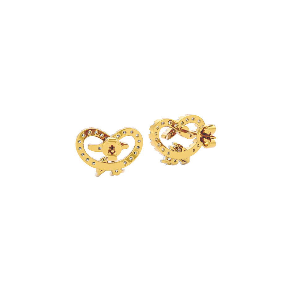 Coraline Diamond Earrings 18 KT / Yellow Gold