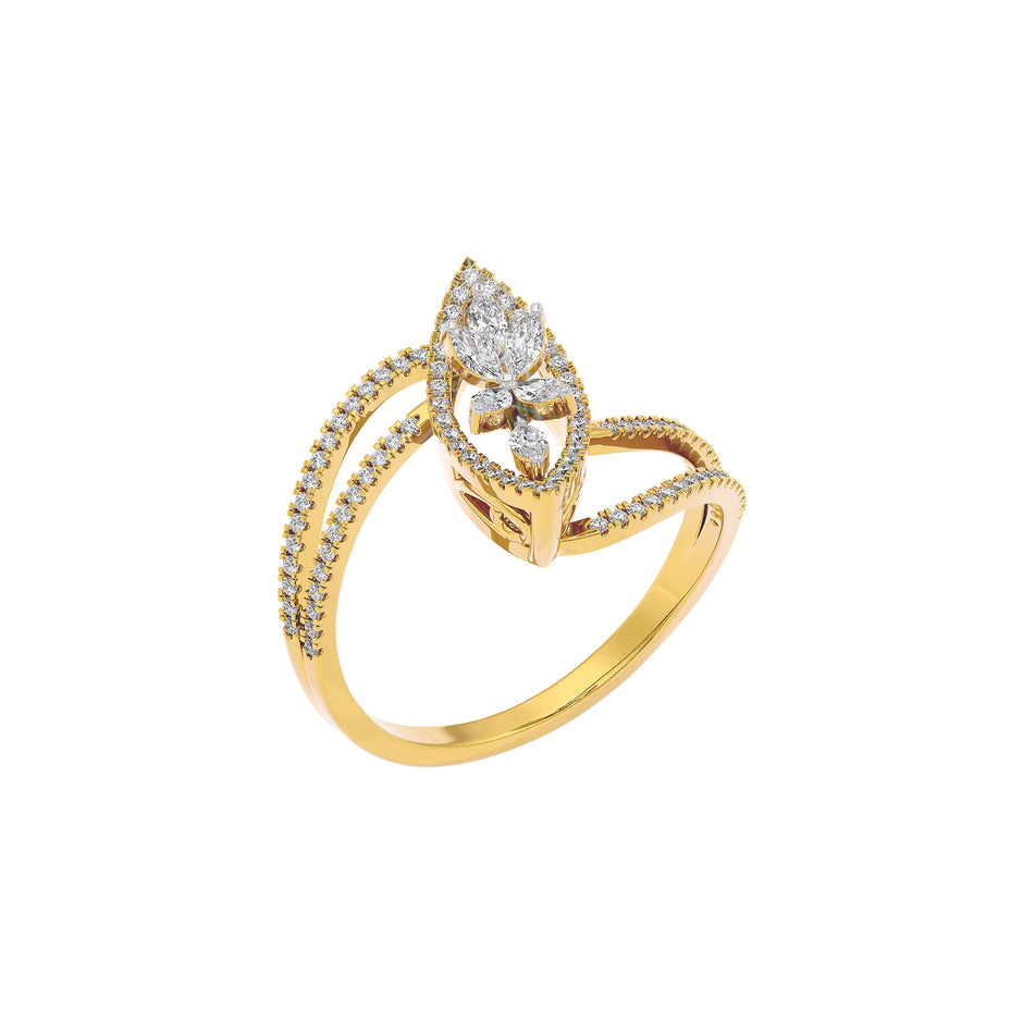Diana Diamond Ring 18 KT / Yellow Gold / 22