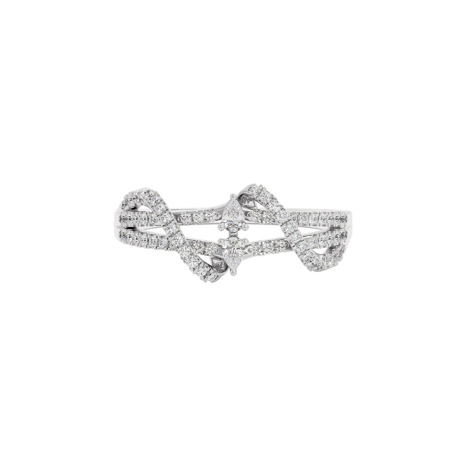 Niamh Diamond Ring 18 KT / White Gold / 22