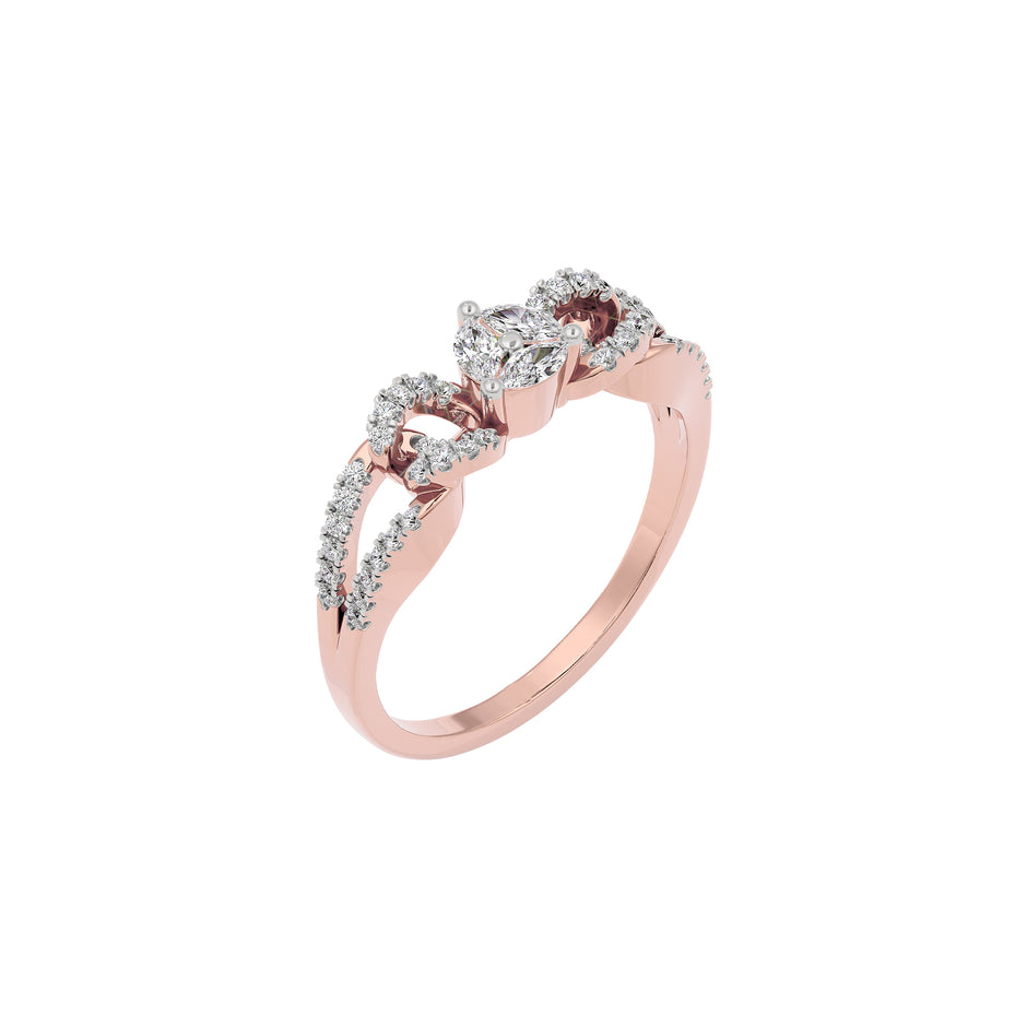 Arata Diamond Ring 18 KT / Rose Gold / 22