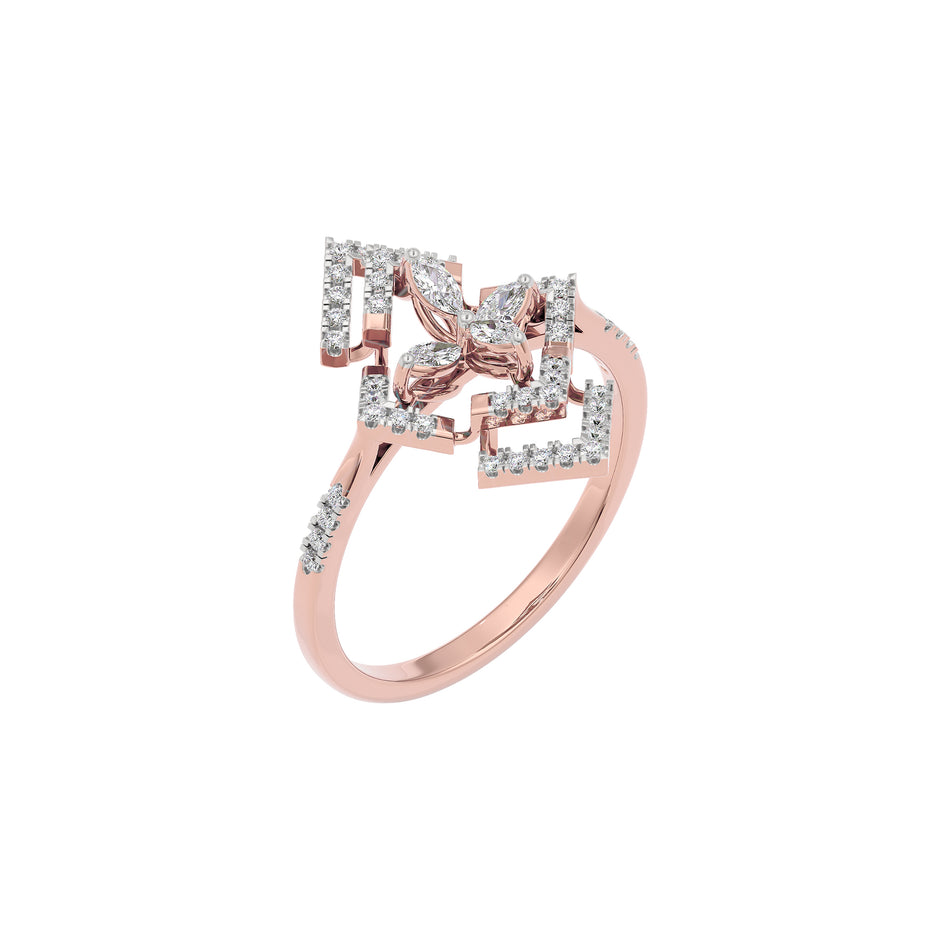 Ava Diamond Ring 18 KT / Rose Gold / 22