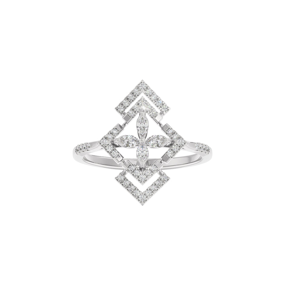 Ava Diamond Ring 18 KT / White Gold / 22