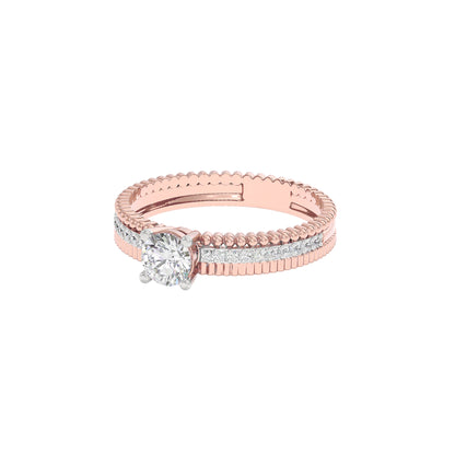Orion Diamond Solitaire Ring 18 KT / Rose Gold / 22