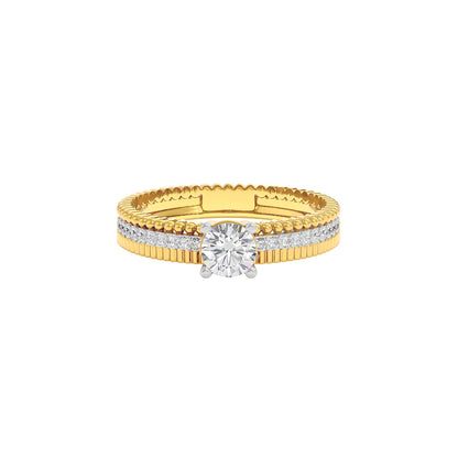 Orion Diamond Solitaire Ring 18 KT / Yellow Gold / 22