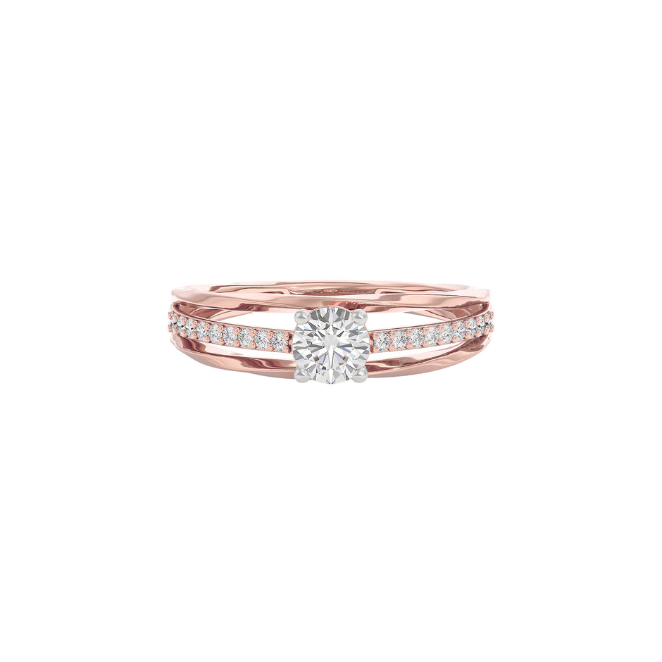 Ada Diamond Solitaire Ring 18 KT / Rose Gold / 22