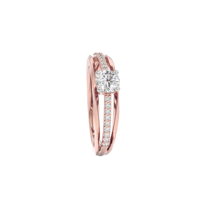 Ada Diamond Solitaire Ring 18 KT / Rose Gold / 22