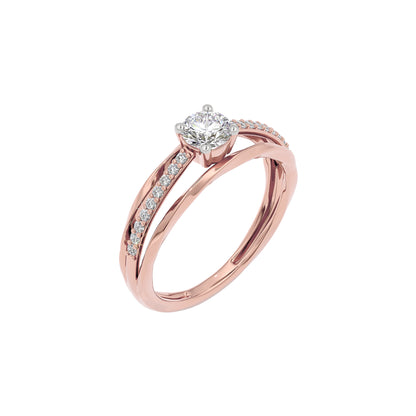 Ada Diamond Solitaire Ring 18 KT / Rose Gold / 22