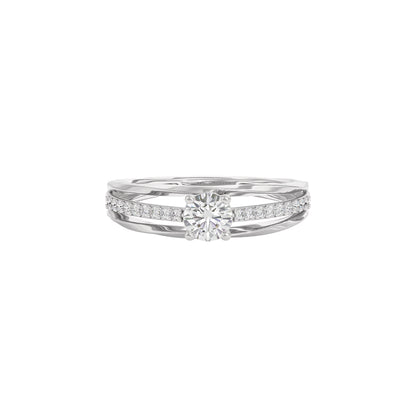 Ada Diamond Solitaire Ring 18 KT / White Gold / 22