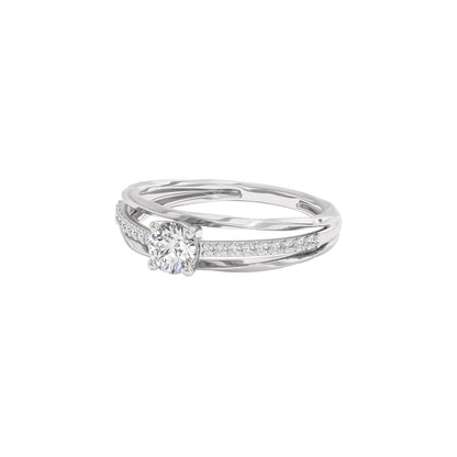 Ada Diamond Solitaire Ring 18 KT / White Gold / 22