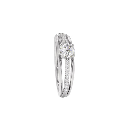 Ada Diamond Solitaire Ring 18 KT / White Gold / 22