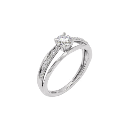Ada Diamond Solitaire Ring 18 KT / White Gold / 22