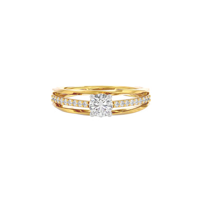 Ada Diamond Solitaire Ring 18 KT / Yellow Gold / 22