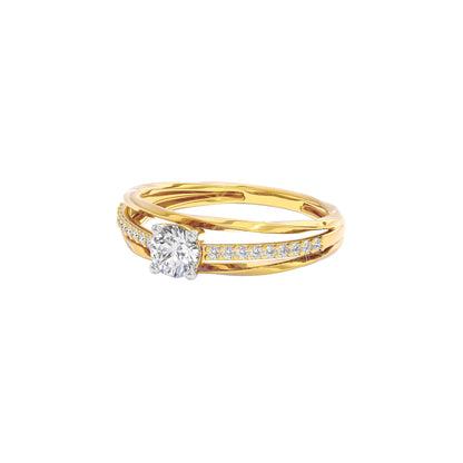 Ada Diamond Solitaire Ring 18 KT / Yellow Gold / 22