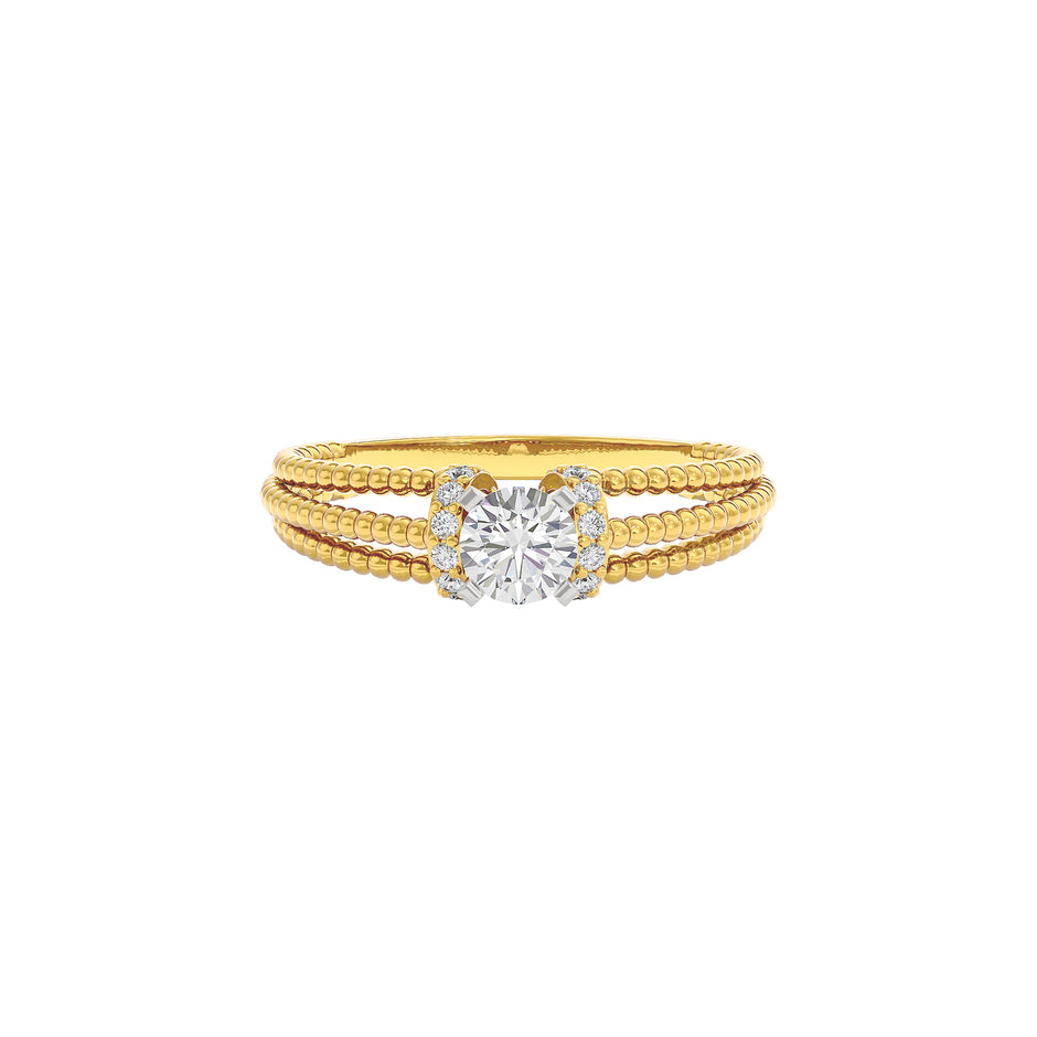 Liora Diamond Solitaire Ring 18 KT / Yellow Gold / 22