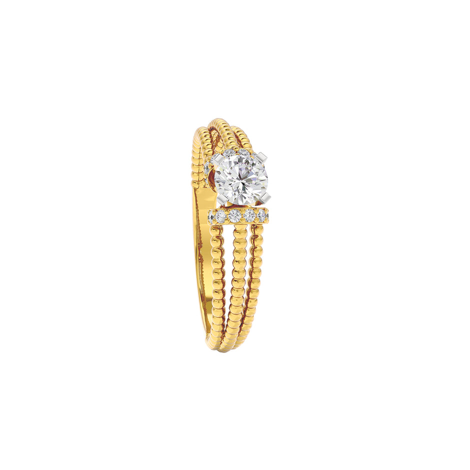 Liora Diamond Solitaire Ring 18 KT / Yellow Gold / 22