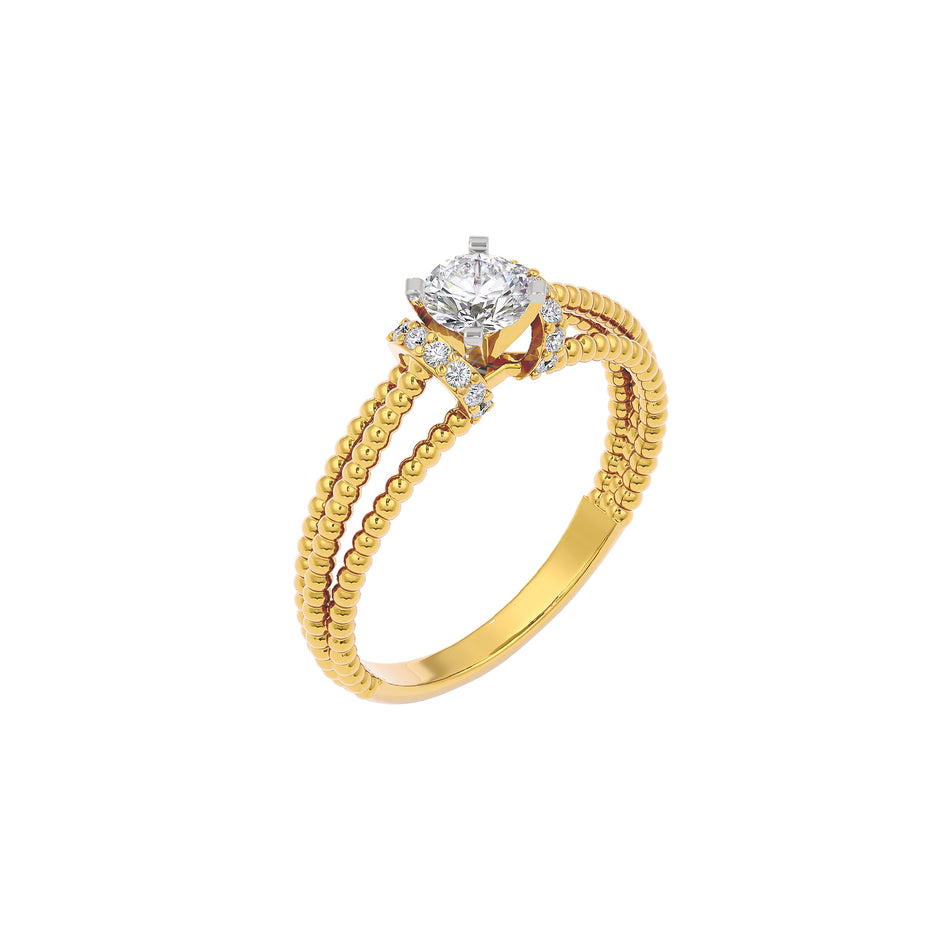 Liora Diamond Solitaire Ring 18 KT / Yellow Gold / 22