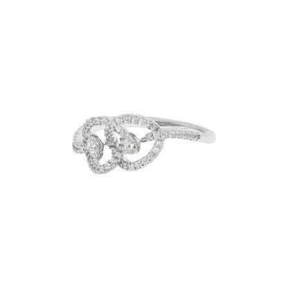Gem Duo Diamond Ring 18 KT / White Gold / 22