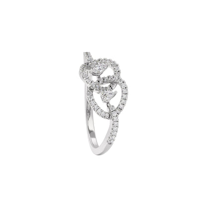 Gem Duo Diamond Ring 18 KT / White Gold / 22