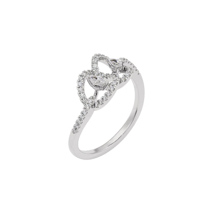 Gem Duo Diamond Ring 18 KT / White Gold / 22