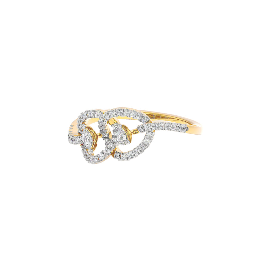Gem Duo Diamond Ring 18 KT / Yellow Gold / 22