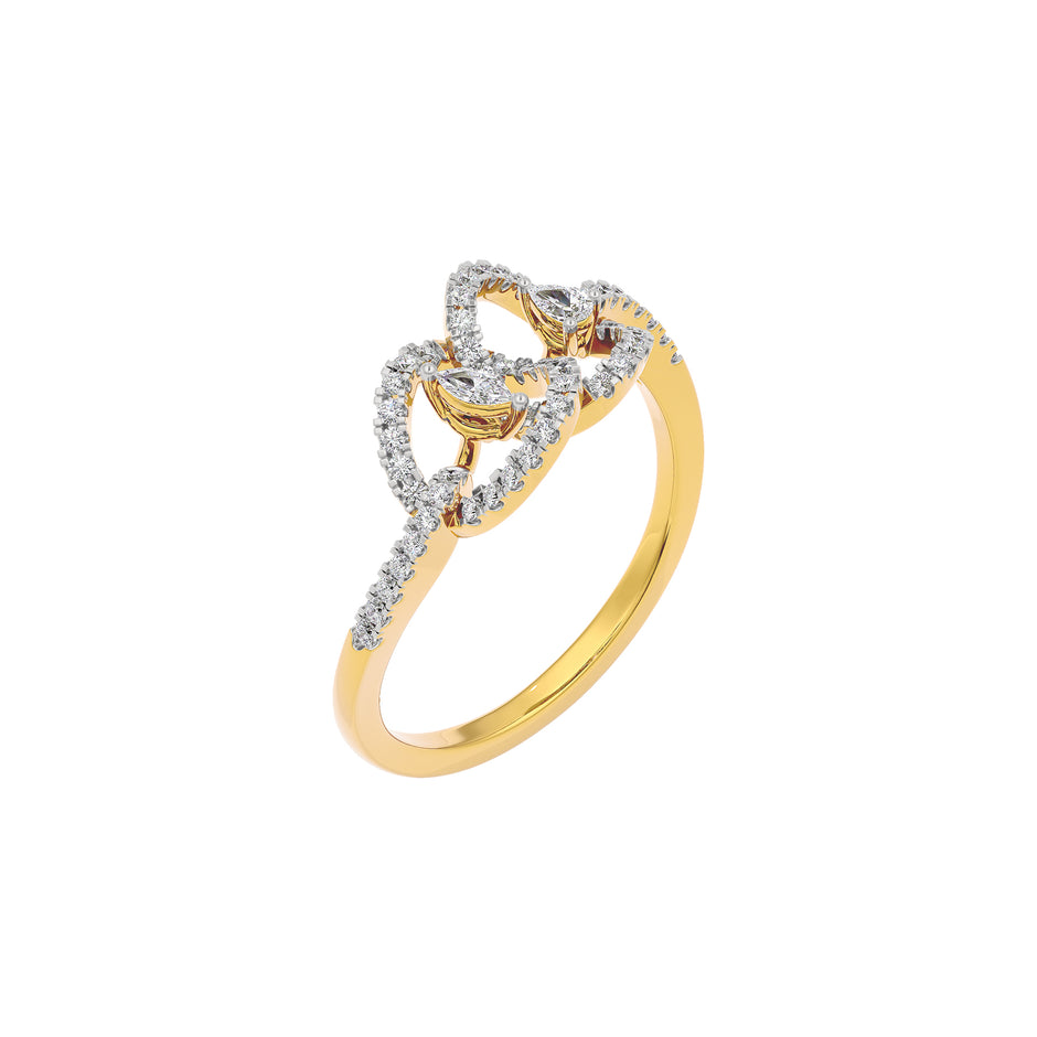 Gem Duo Diamond Ring 18 KT / Yellow Gold / 22