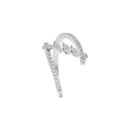 The Lightning Bolf Diamond Ring 18 KT / White Gold / 22