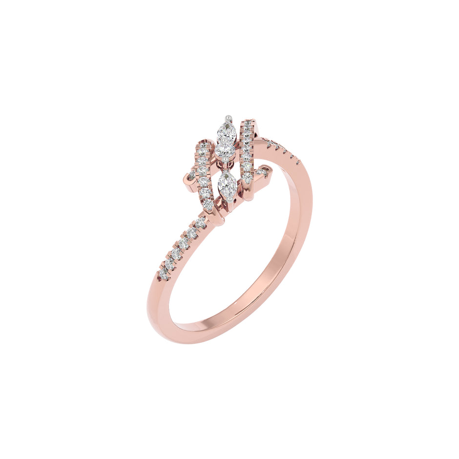 Nia Diamond Ring 18 KT / Rose Gold / 22
