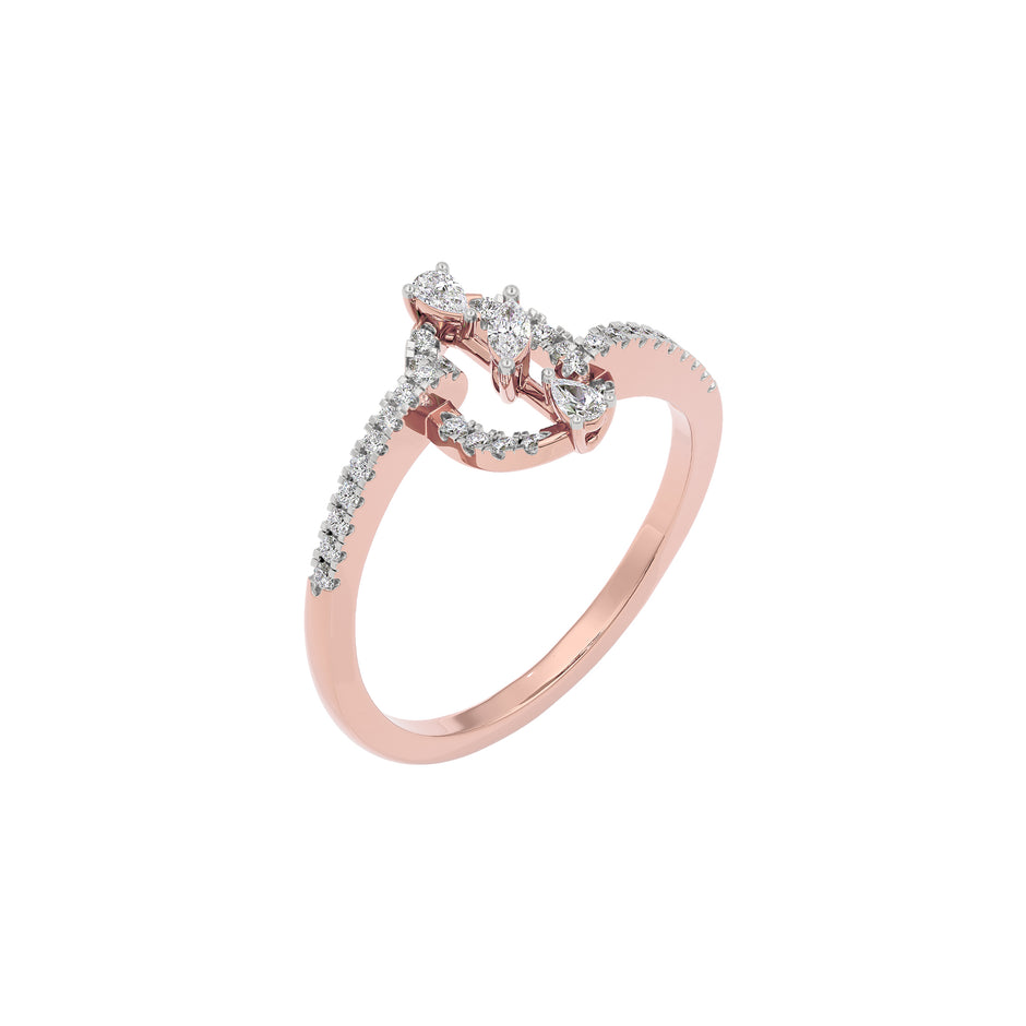 Zoe Diamond Ring 18 KT / Rose Gold / 22
