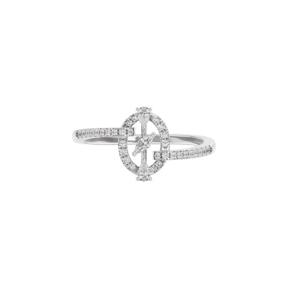 Zoe Diamond Ring 18 KT / White Gold / 22