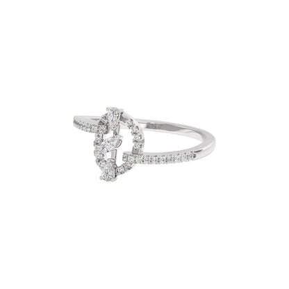 Zoe Diamond Ring 18 KT / White Gold / 22
