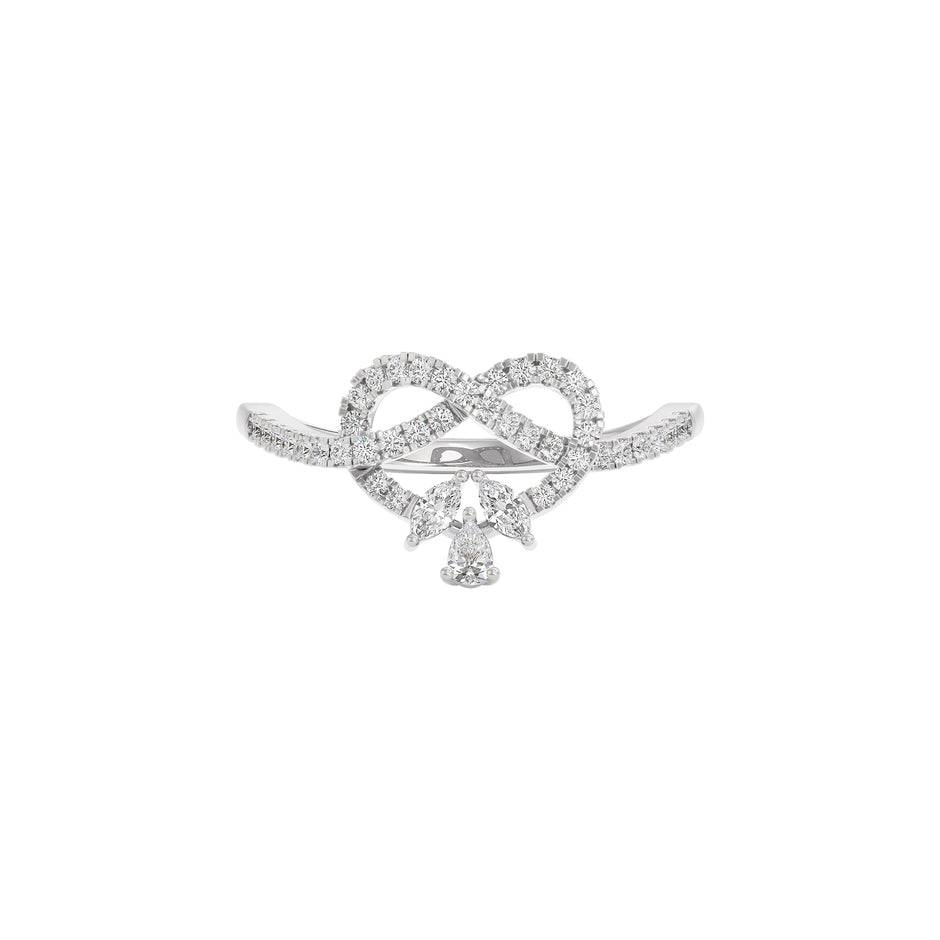 Gemma Diamond Ring 18 KT / White Gold / 22
