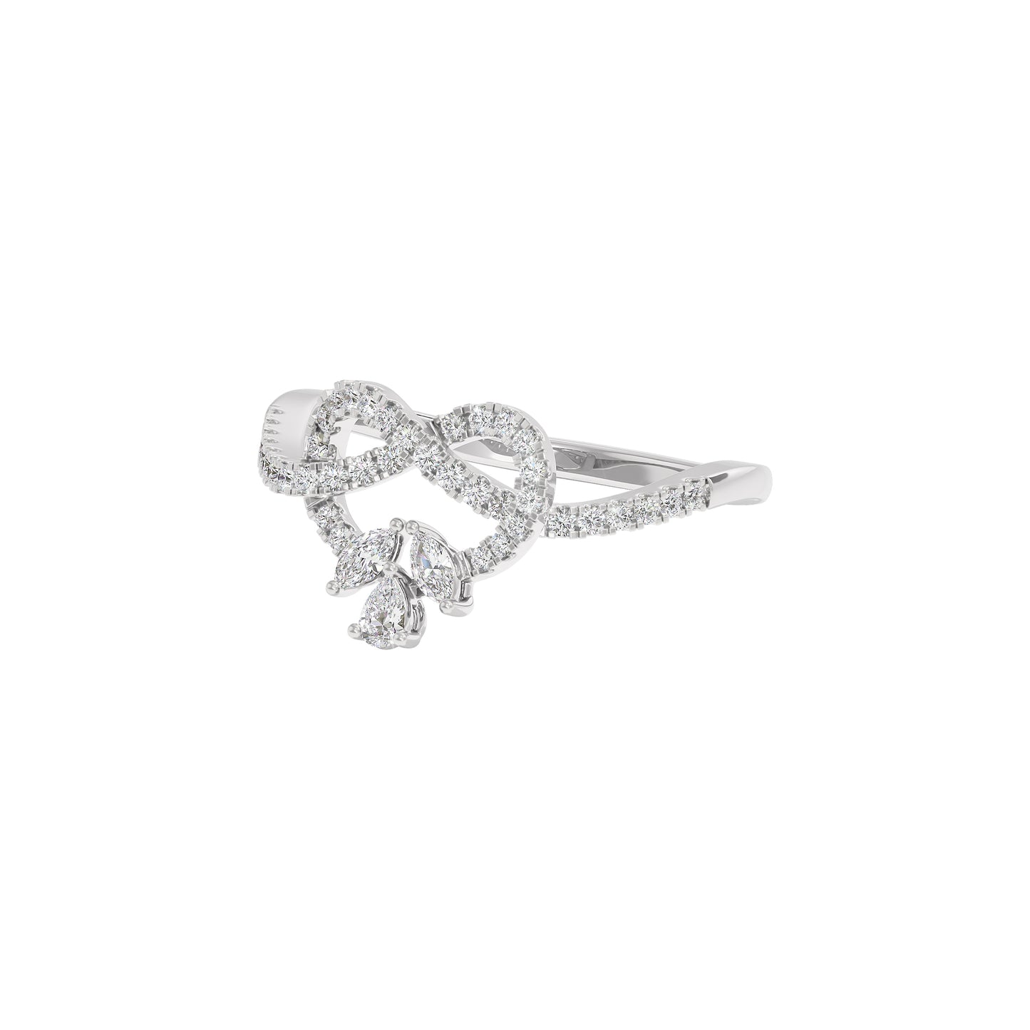 Gemma Diamond Ring 18 KT / White Gold / 22