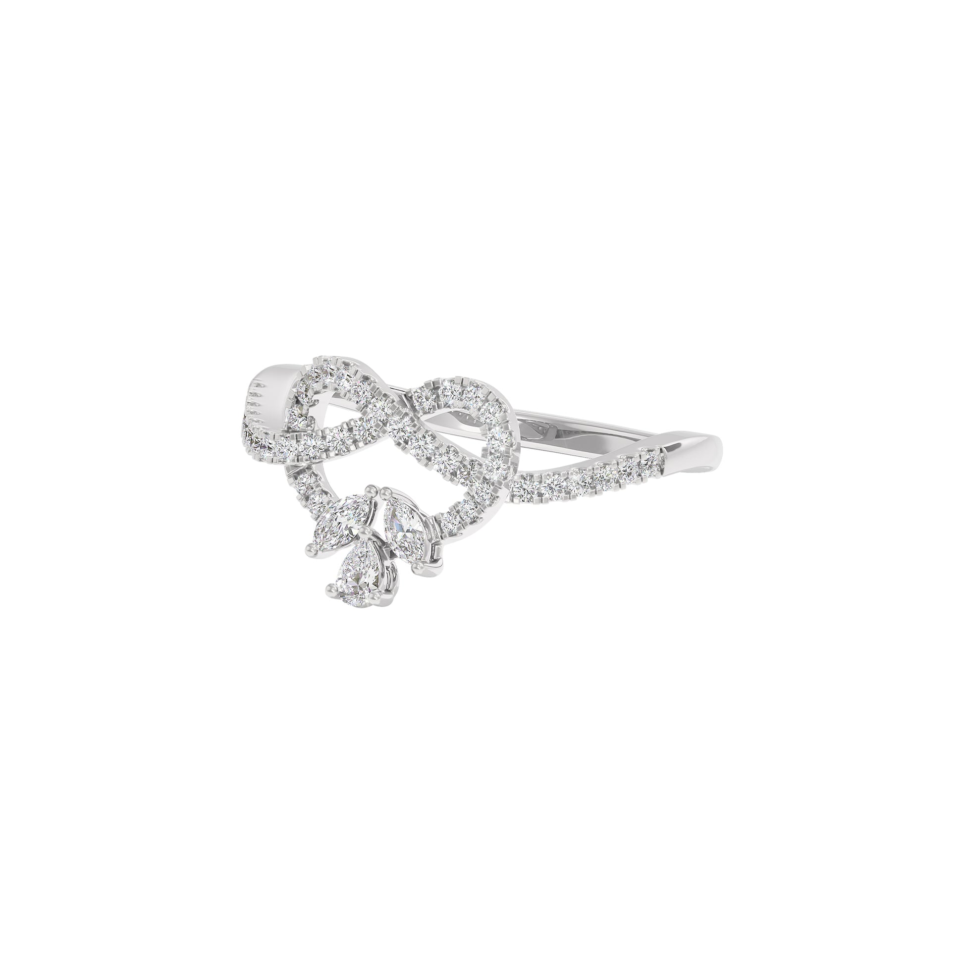 Gemma Diamond Ring 18 KT / White Gold / 22