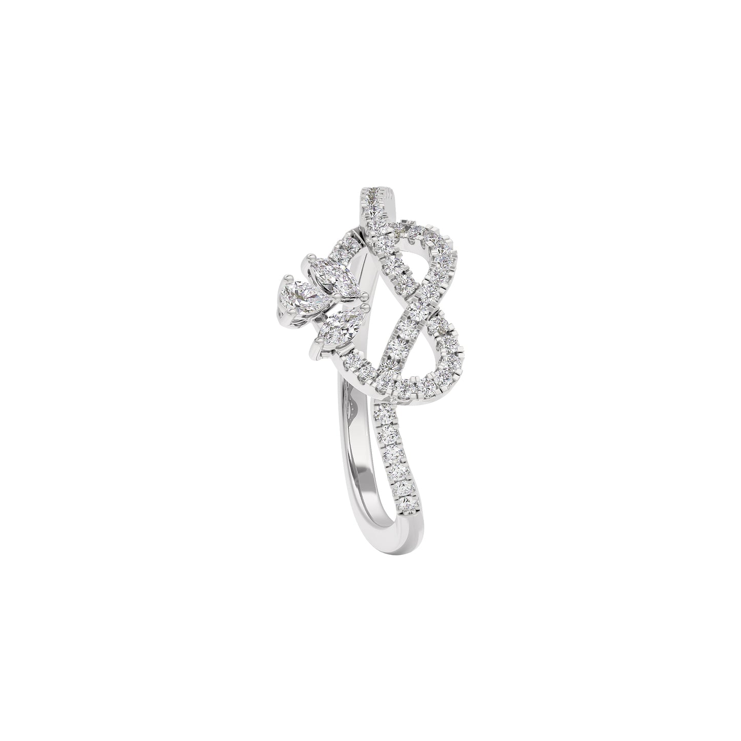 Gemma Diamond Ring 18 KT / White Gold / 22