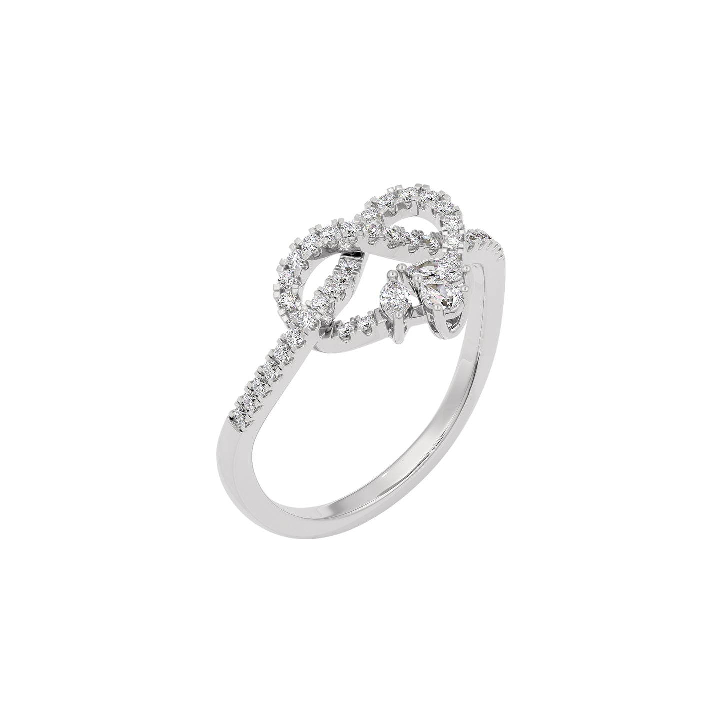 Gemma Diamond Ring 18 KT / White Gold / 22