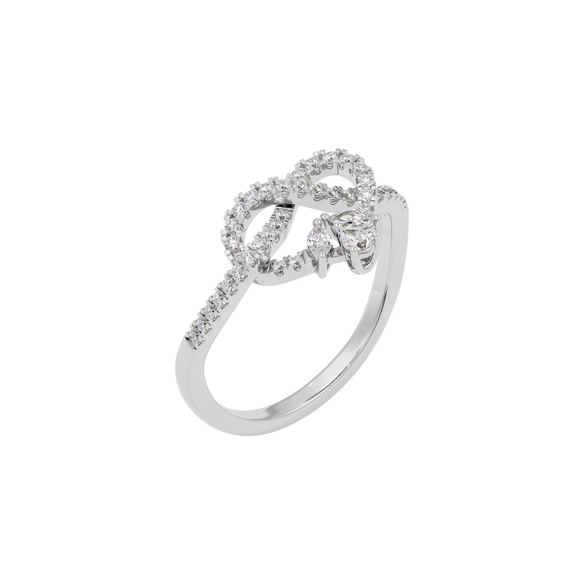 Gemma Diamond Ring 18 KT / White Gold / 22