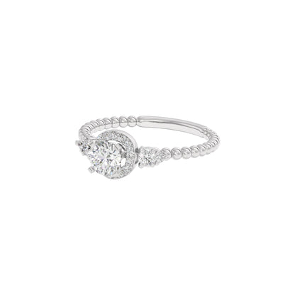 Rhea Diamond Solitaire Ring 18 KT / White Gold / 22