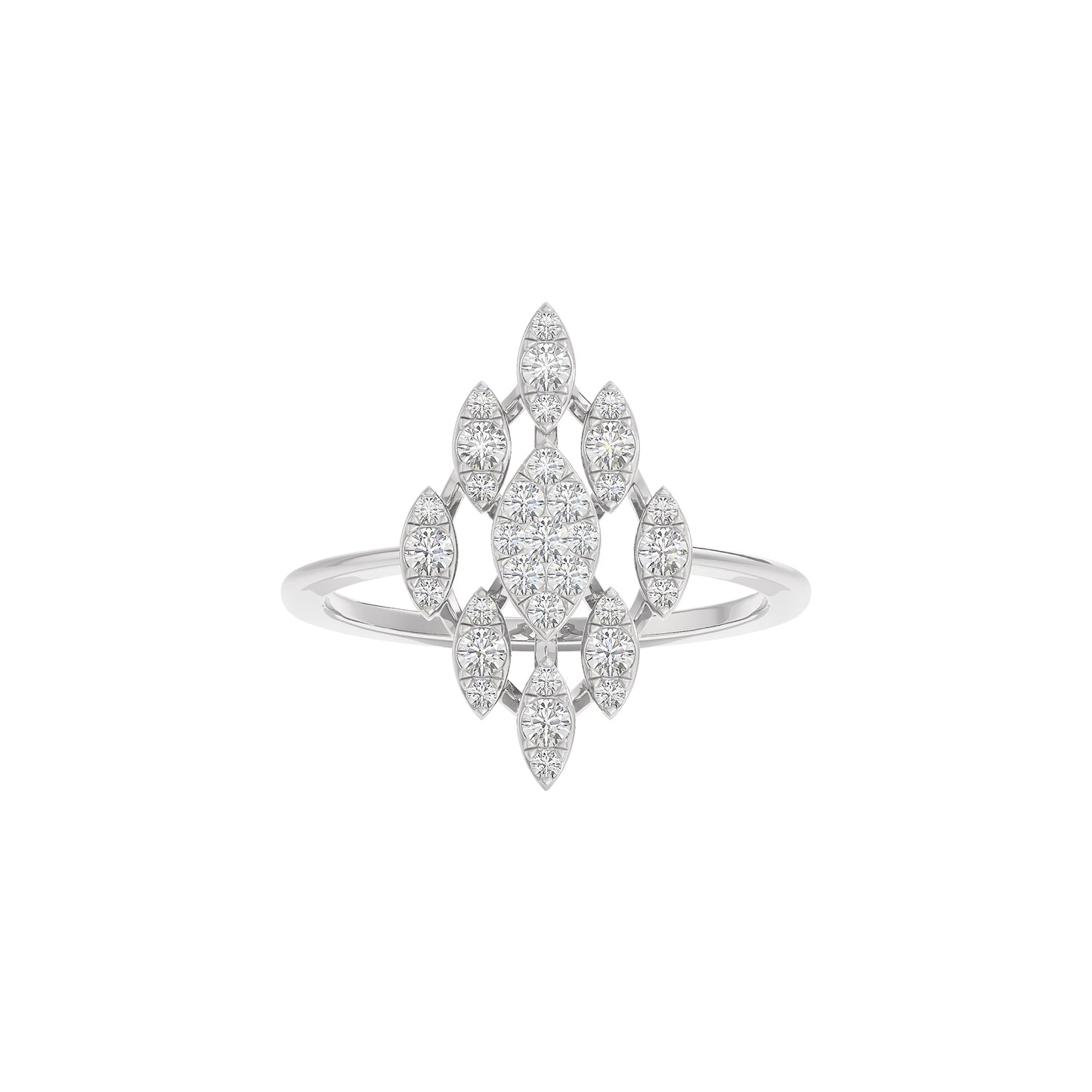 Adira Diamond Ring 18 KT / White Gold / 22