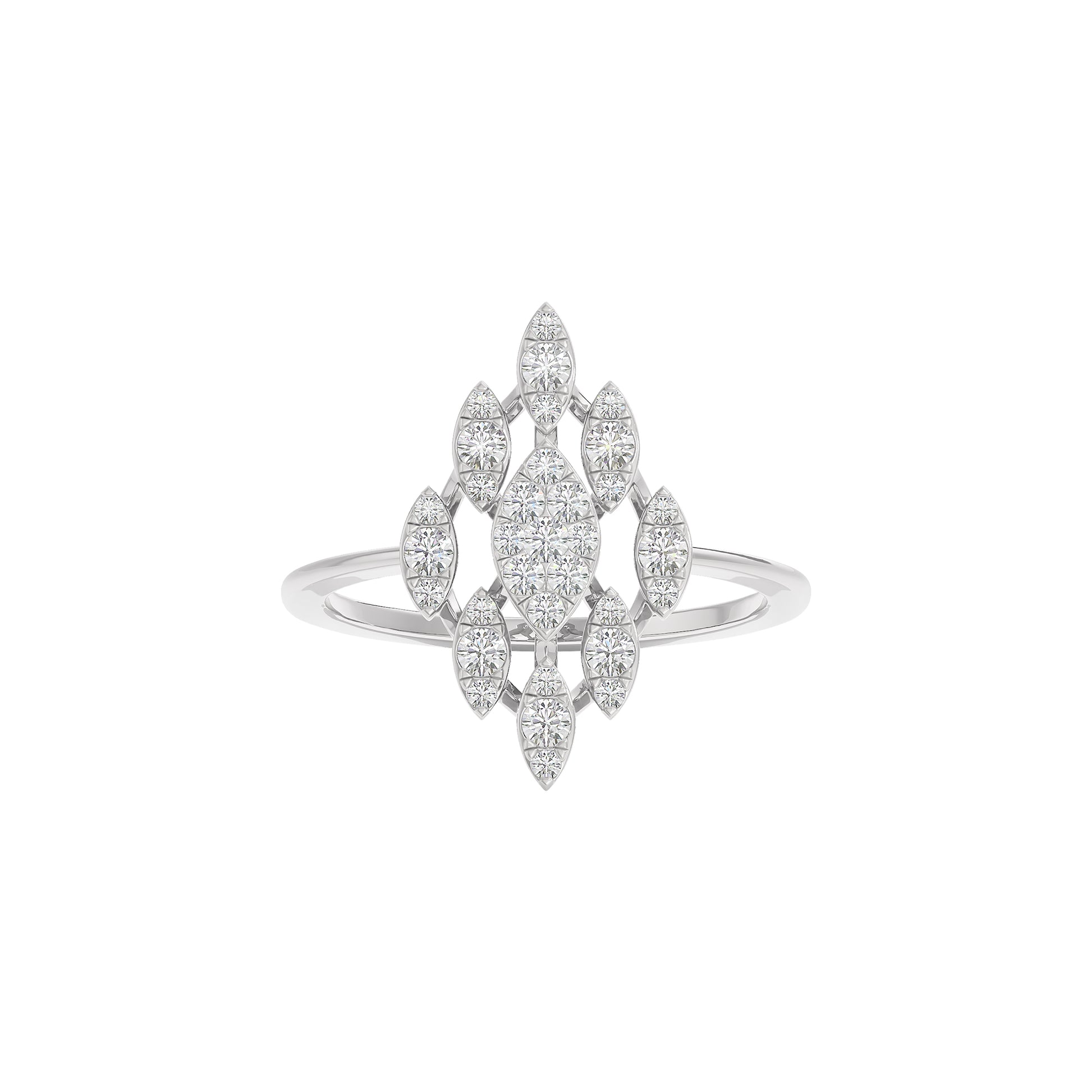 Adira Diamond Ring 18 KT / White Gold / 22