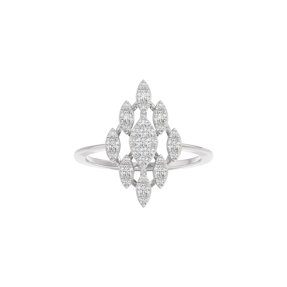 Adira Diamond Ring 18 KT / White Gold / 22