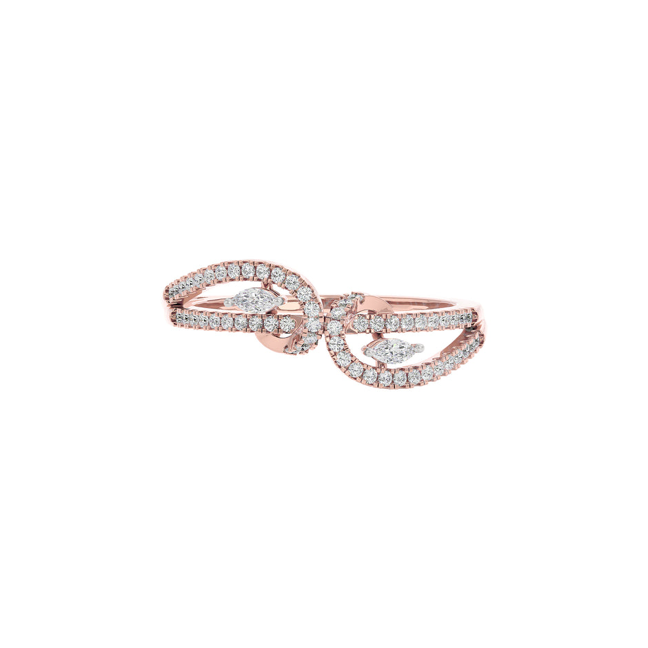 Ziya Diamond Ring 18 KT / Rose Gold / 22